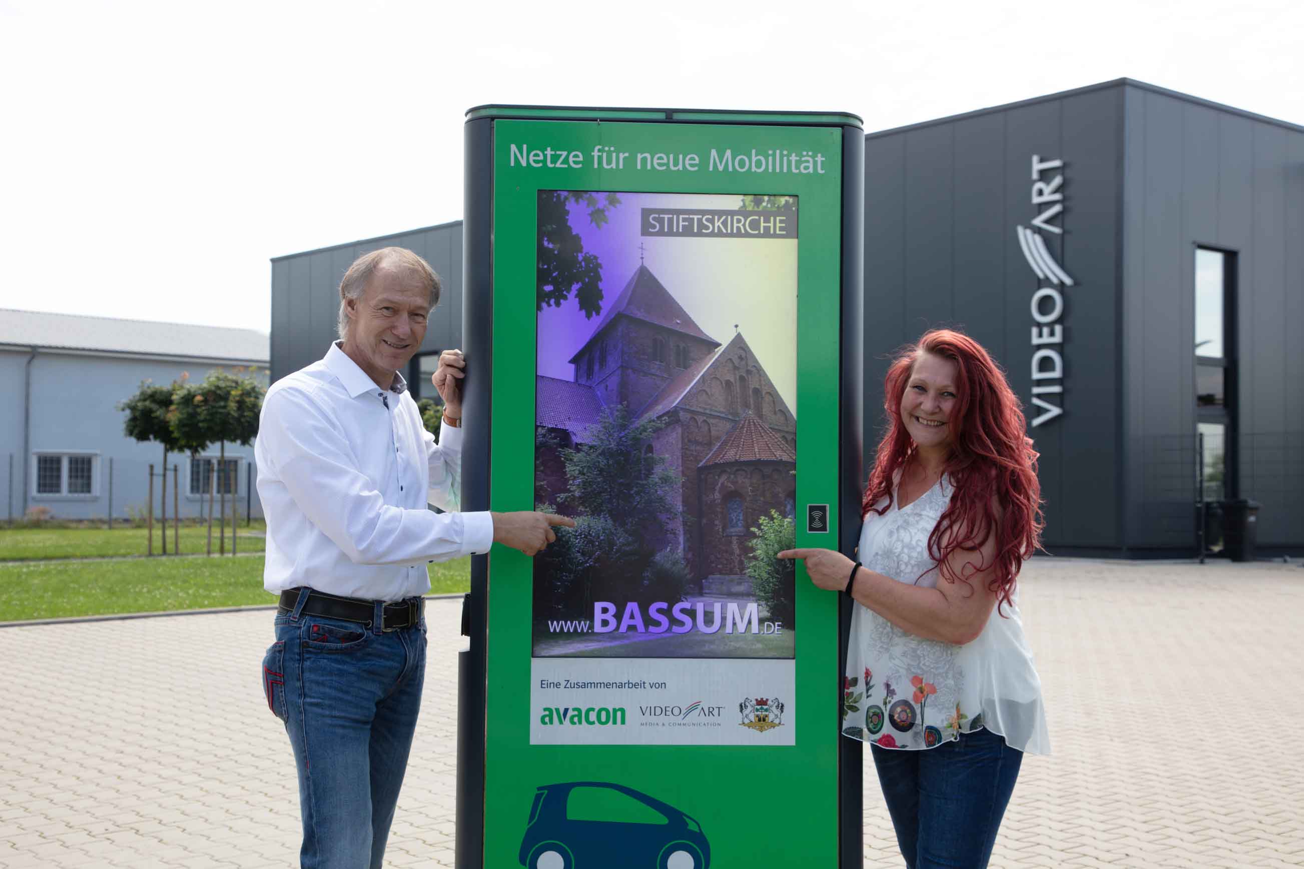 Öffentliche Ladestation auf dem Firmengelände der VideoART